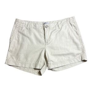 The North Face Linen Blend Shorts Size 10 Tan Brown
